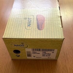 Naot Fortuna Blue and Gray Leather Shoes Size 8/39